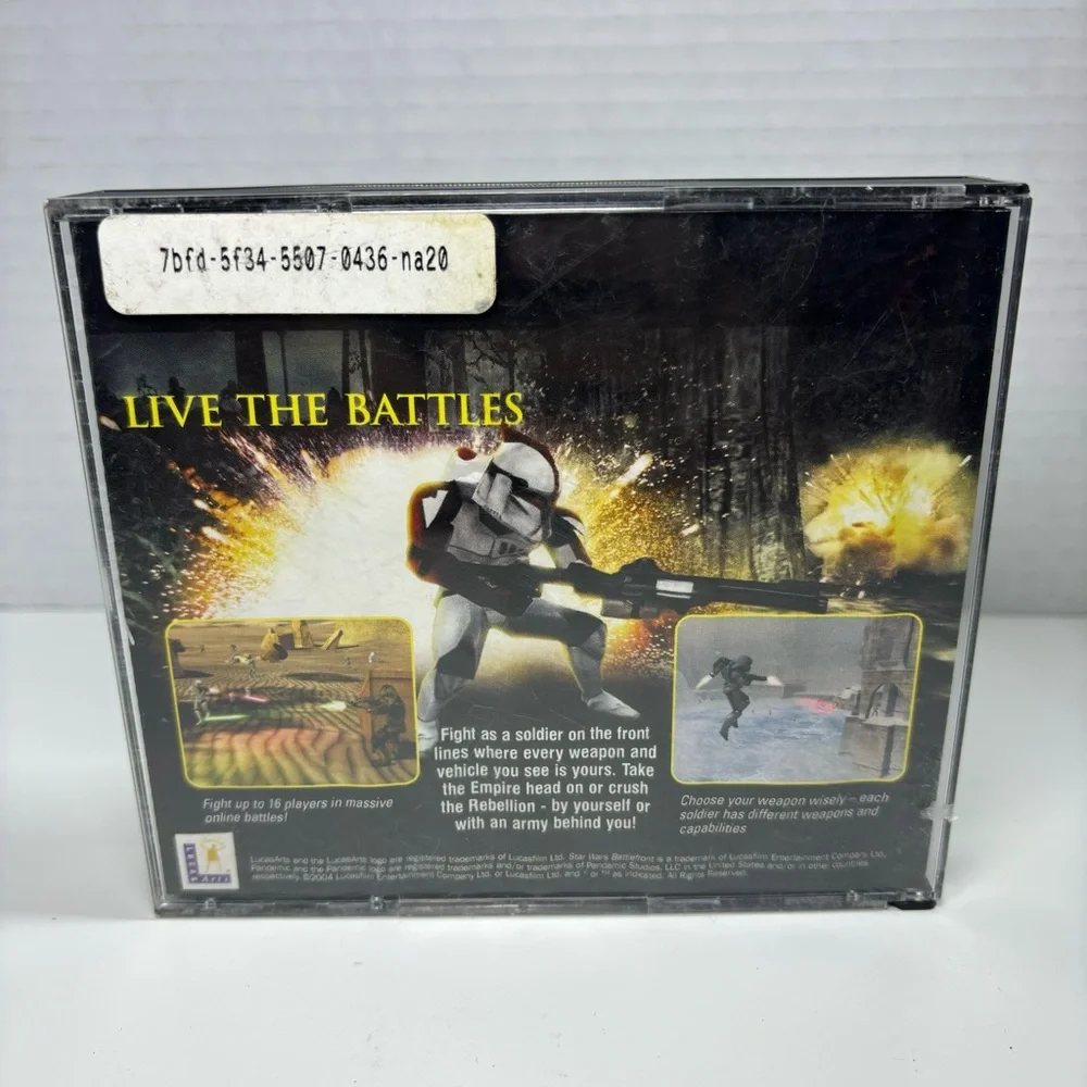 Star Wars Battlefront PC CD Rom 3 Disc‎ Set